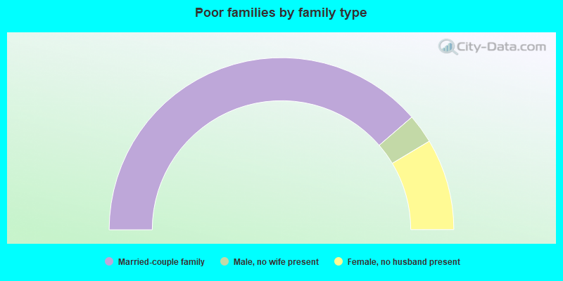 Poor families by family type