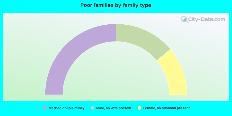 Poor families by family type