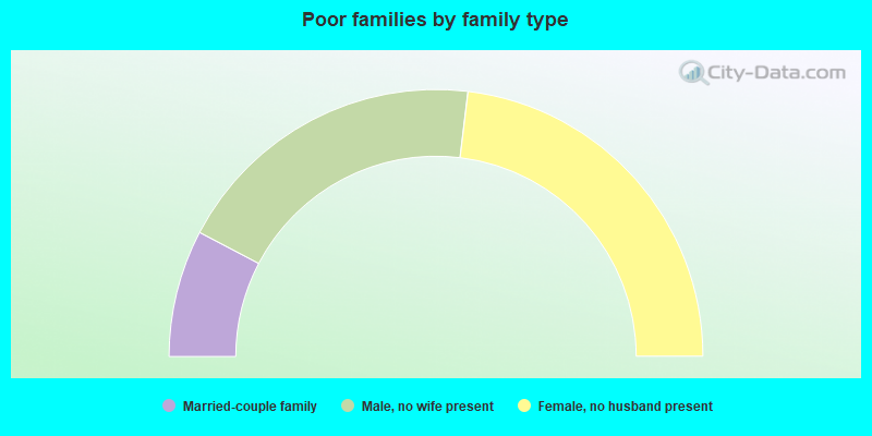 Poor families by family type