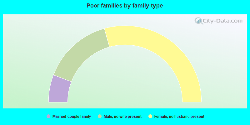 Poor families by family type