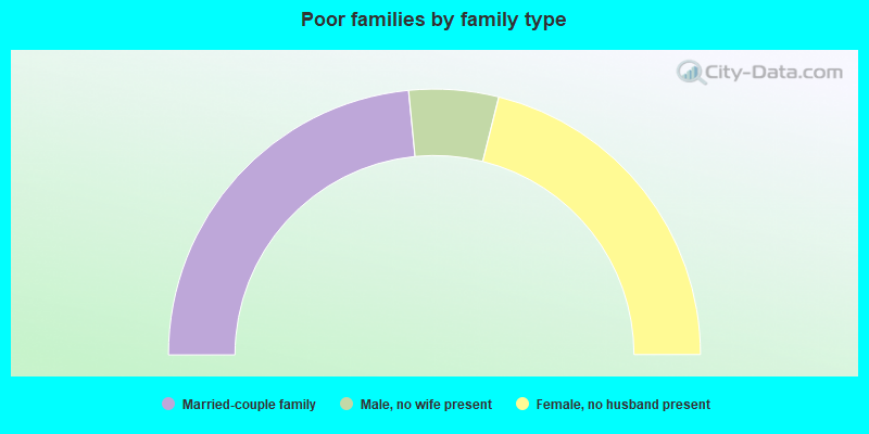 Poor families by family type