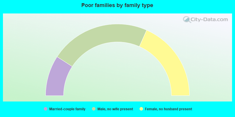 Poor families by family type