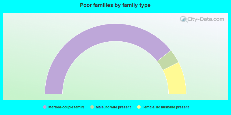 Poor families by family type