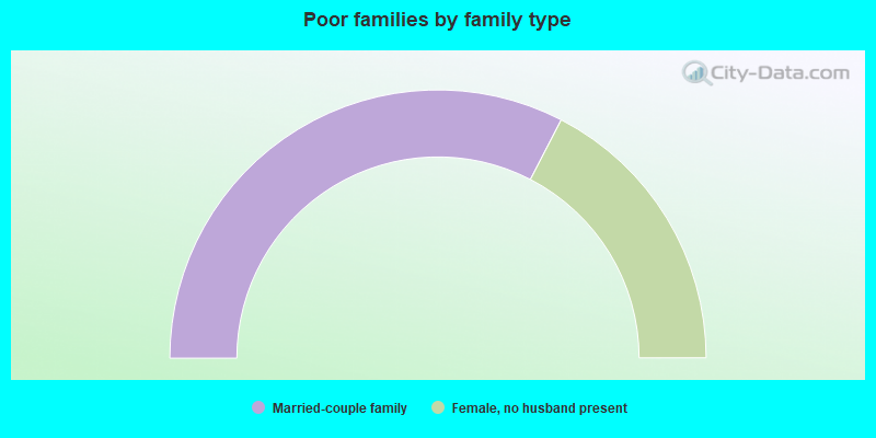 Poor families by family type