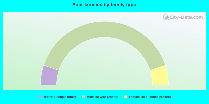 Poor families by family type