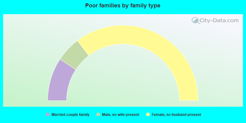 Poor families by family type