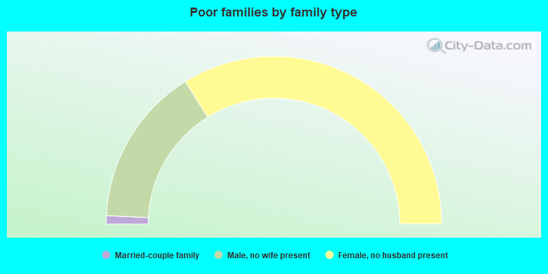 Poor families by family type