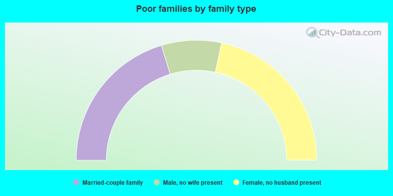 Poor families by family type