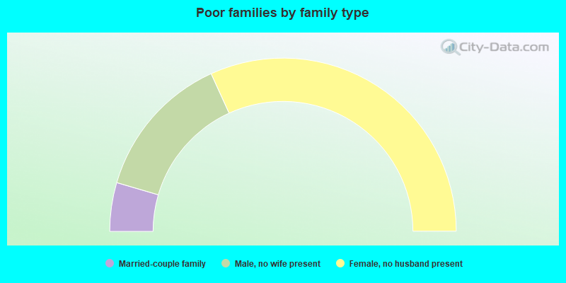 Poor families by family type