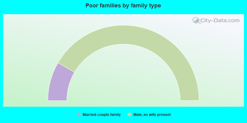 Poor families by family type