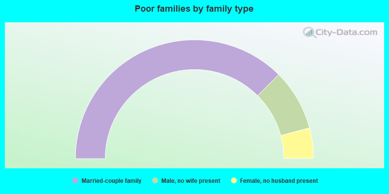 Poor families by family type