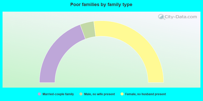 Poor families by family type