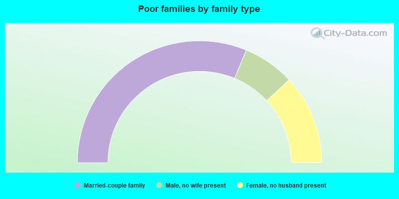 Poor families by family type