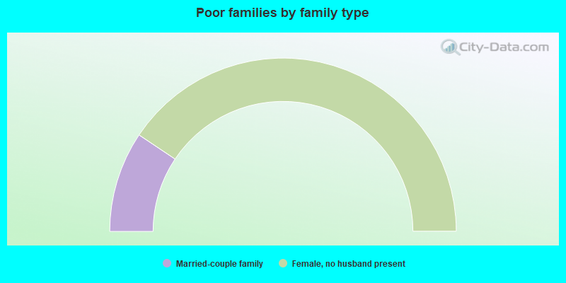 Poor families by family type