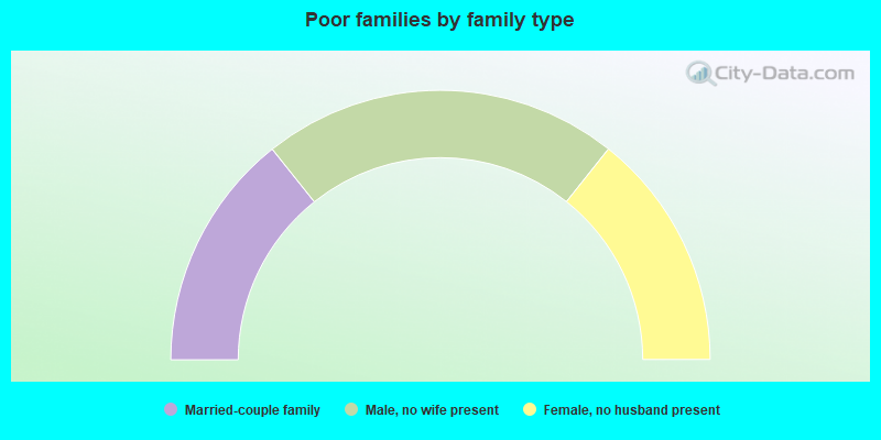 Poor families by family type