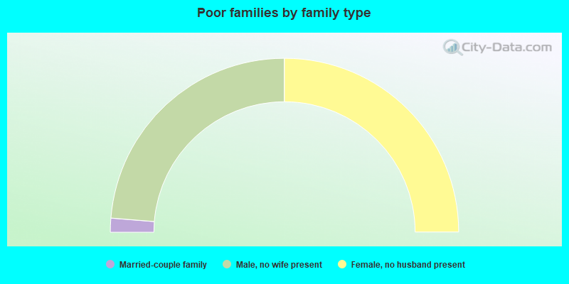 Poor families by family type