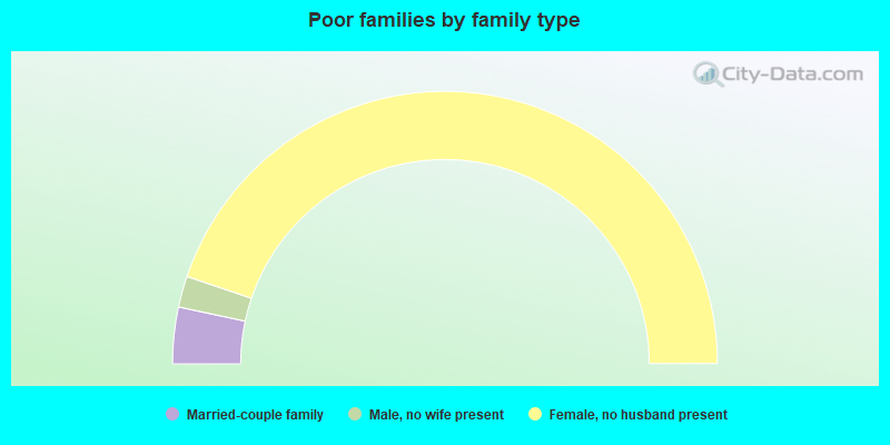 Poor families by family type