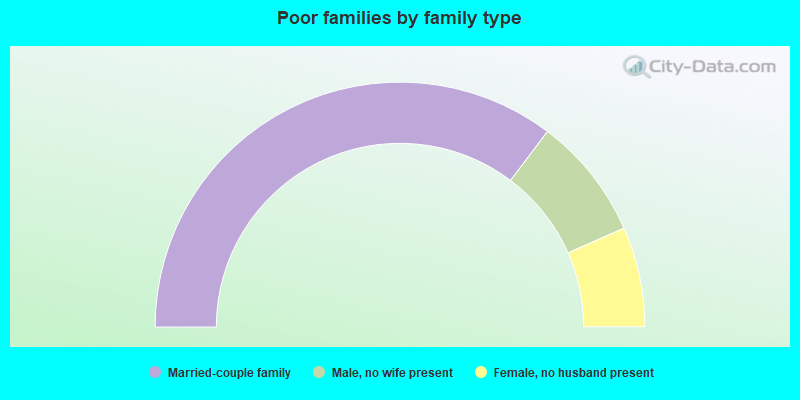 Poor families by family type