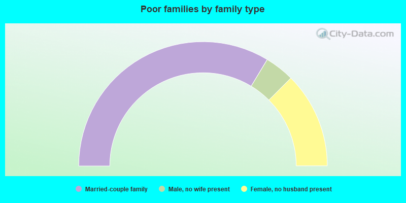 Poor families by family type