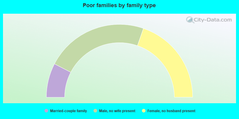 Poor families by family type