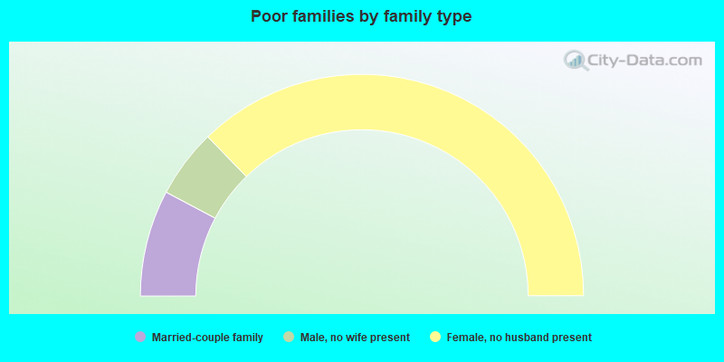 Poor families by family type