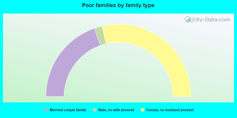 Poor families by family type