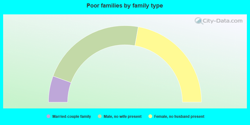 Poor families by family type