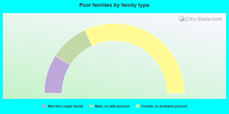 Poor families by family type