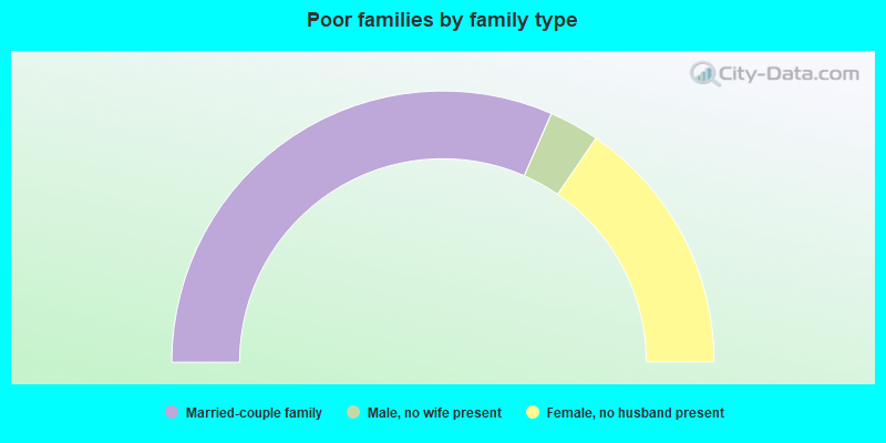 Poor families by family type