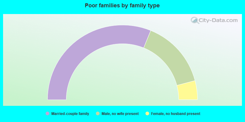 Poor families by family type