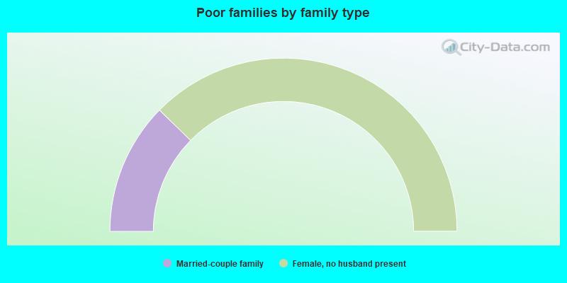 Poor families by family type