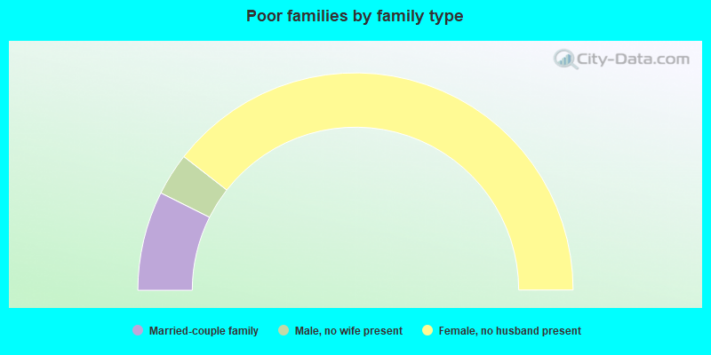 Poor families by family type