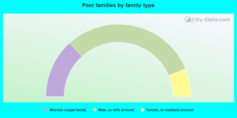 Poor families by family type