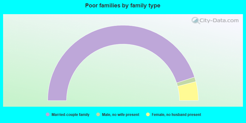 Poor families by family type