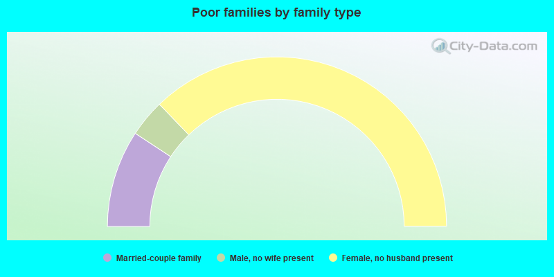 Poor families by family type