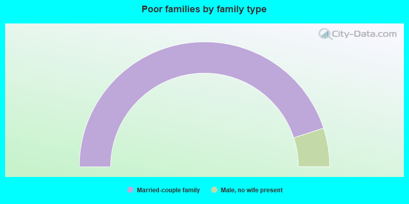 Poor families by family type