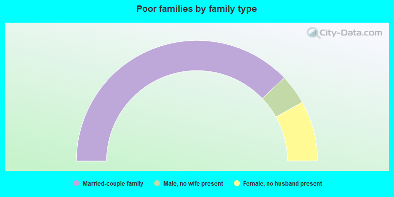 Poor families by family type