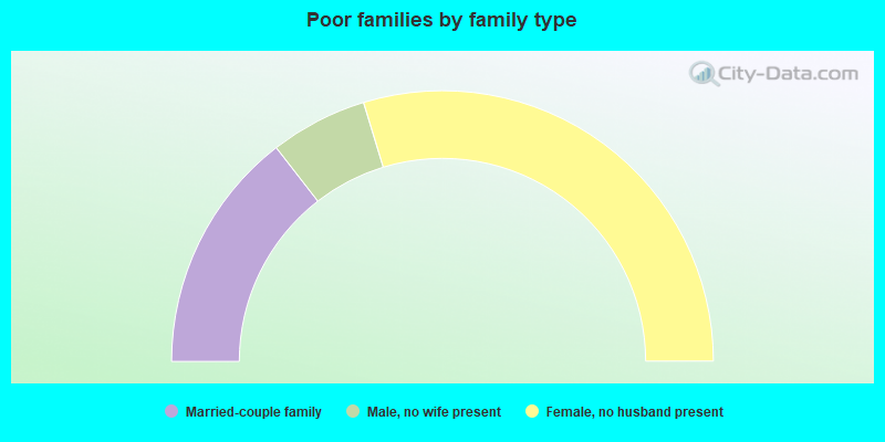 Poor families by family type