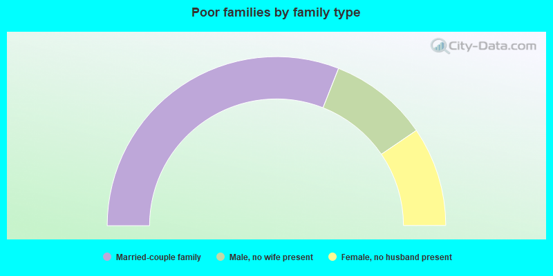 Poor families by family type