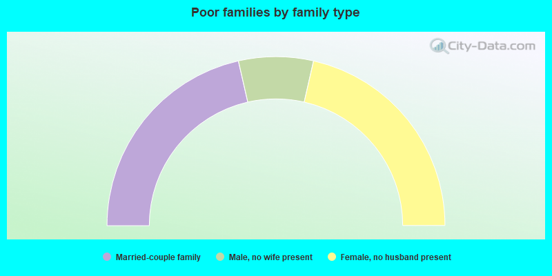 Poor families by family type