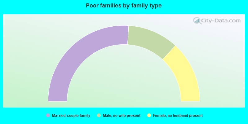 Poor families by family type