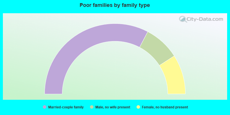 Poor families by family type