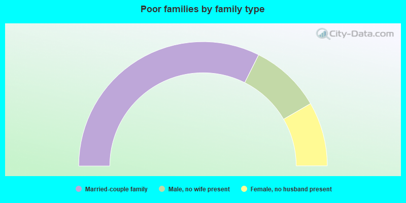 Poor families by family type