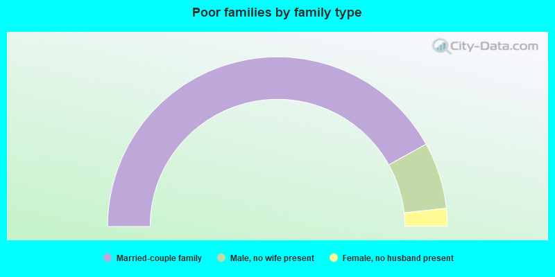 Poor families by family type