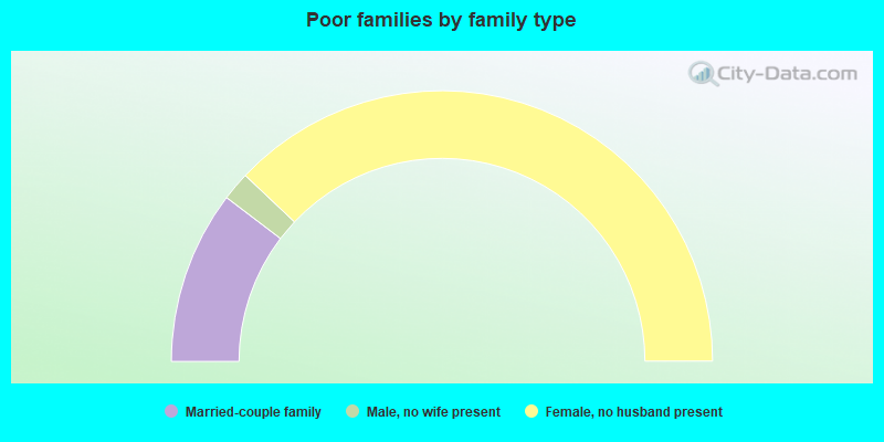 Poor families by family type