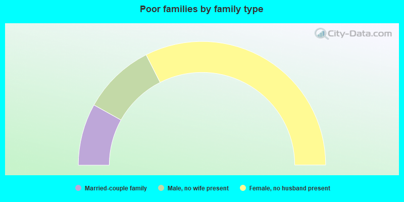 Poor families by family type