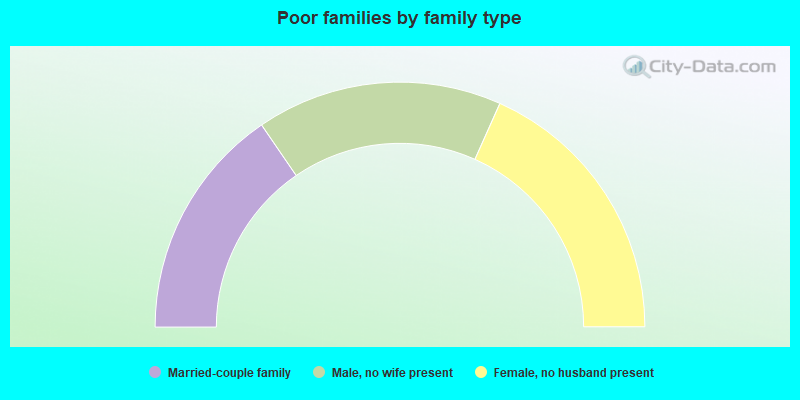 Poor families by family type