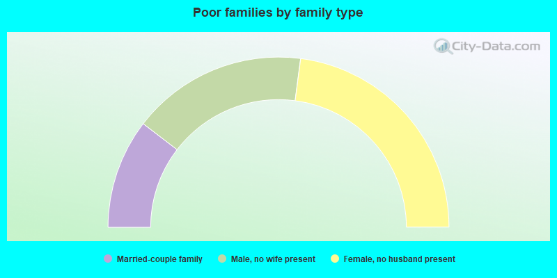 Poor families by family type