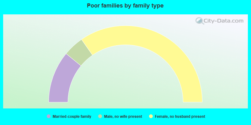 Poor families by family type