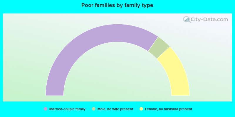 Poor families by family type